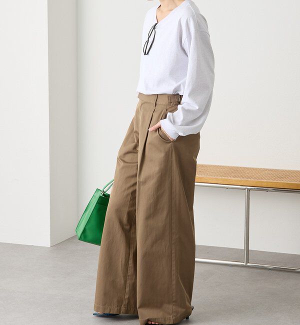  「【A・MONN(アモン)】スムースワイドパンツ」|その他|