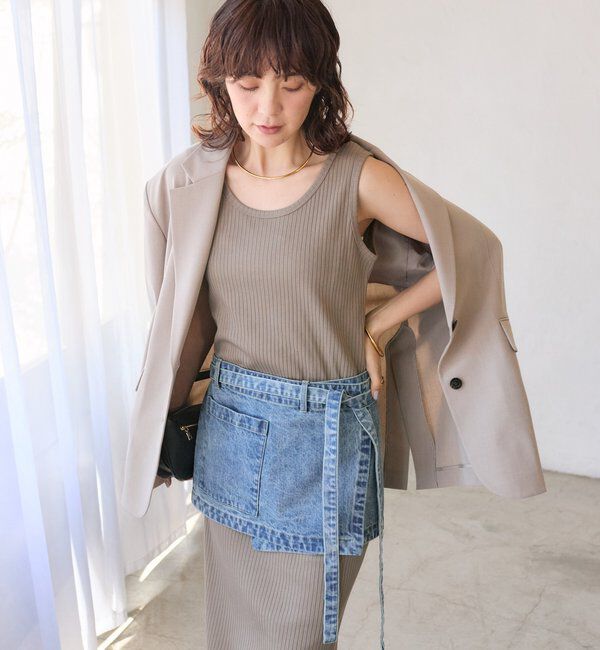  「【シリーズ累計販売数一万枚突破！】2WAYリブタンクワンピース」|ワンピース|