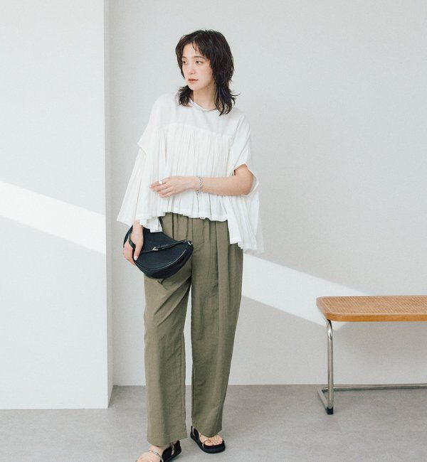  「予約【着映え】ギャザーボリュームブラウス」|シャツ・ブラウス|
