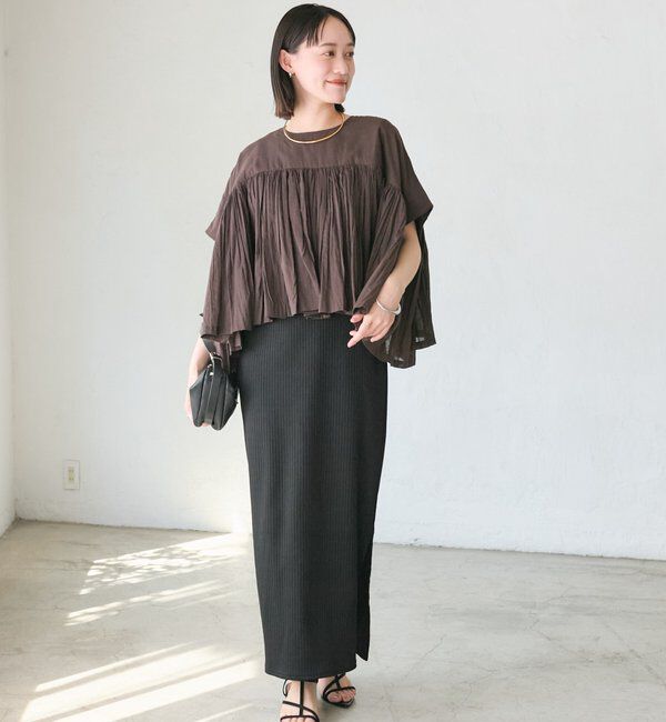  「予約【着映え】ギャザーボリュームブラウス」|シャツ・ブラウス|