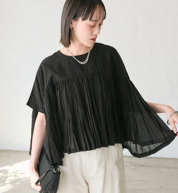  「予約【着映え】ギャザーボリュームブラウス」|シャツ・ブラウス|