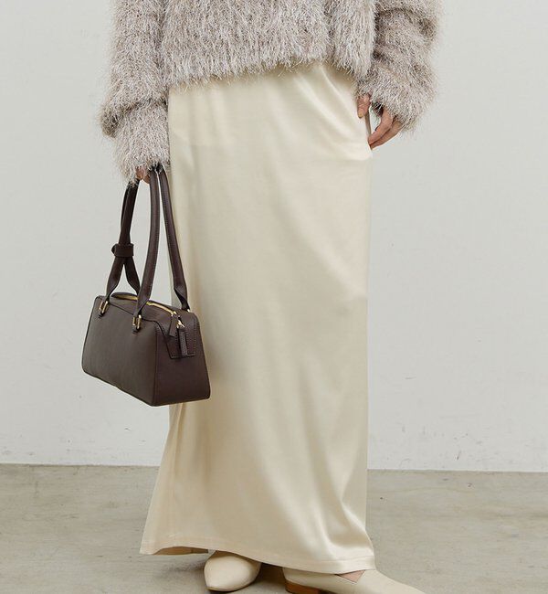  「【ルミネ限定カラー】【手洗い可能】ストレッチサテンタイトスカート」|スカート|