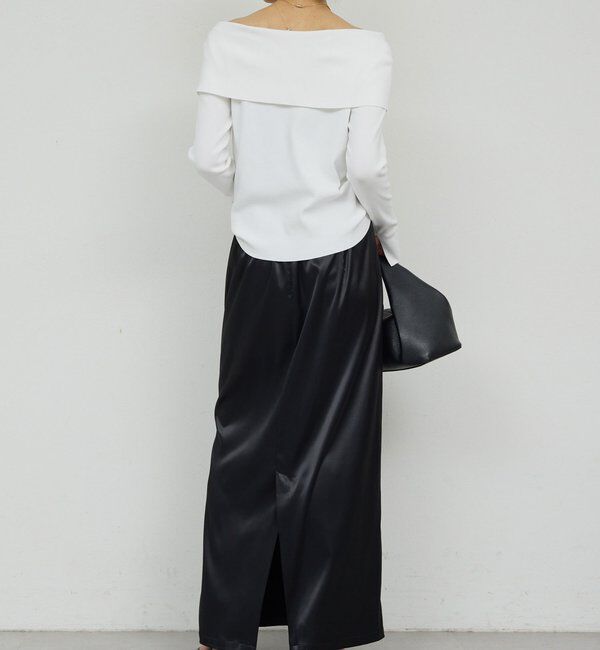  「【ルミネ限定カラー】【手洗い可能】ストレッチサテンタイトスカート」|スカート|