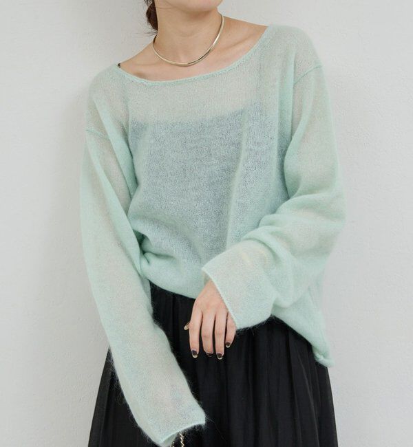  「シアーモヘアプルオーバー」|ニット・セーター|