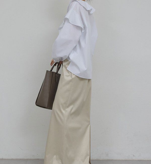  「【手洗い可】ラッフルフリルブラウス」|シャツ・ブラウス|