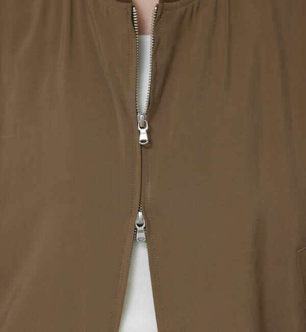  「【人気BZが素材を変えて再登場！】サテンブルゾン」|ブルゾン・スタジャン|