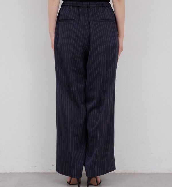  「【手洗い可】ストライプイージーパンツ」|チノ|