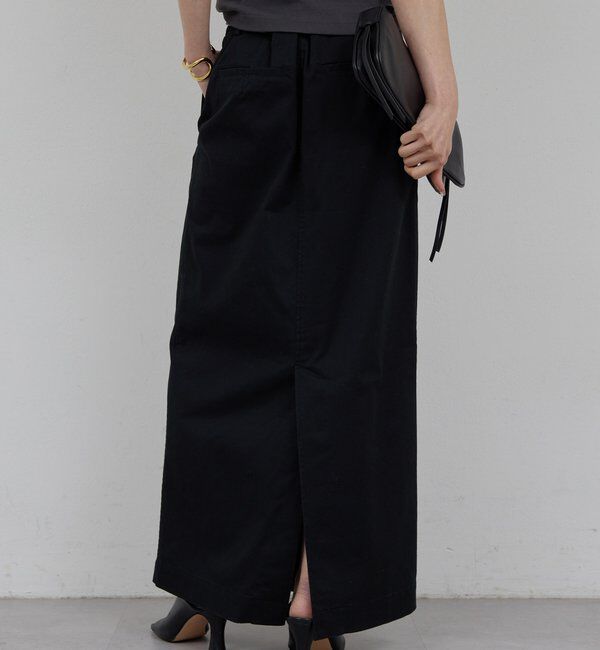  「【CHIKAコラボ】チノストレッチスカート」|スカート|