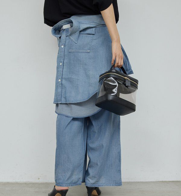  「【夏でも快適】シアーデニムパンツ」|デニム|