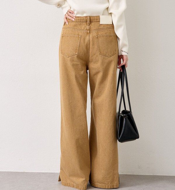  「裾スリットフレアデニム」|デニム|