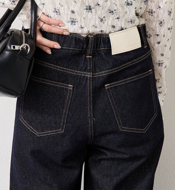  「裾スリットフレアデニム」|デニム|