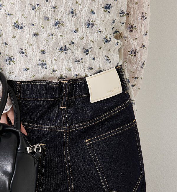  「裾スリットフレアデニム」|デニム|