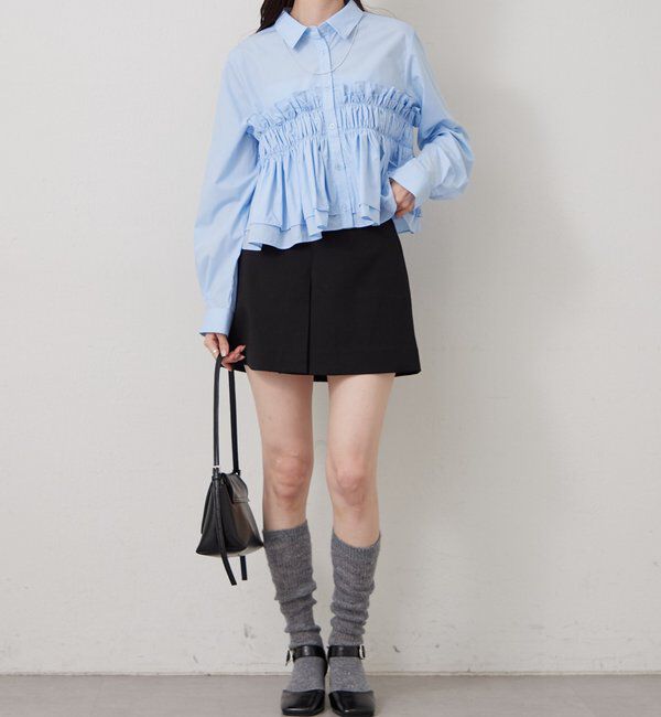  「シャーリングティアード ブラウス」|シャツ・ブラウス|