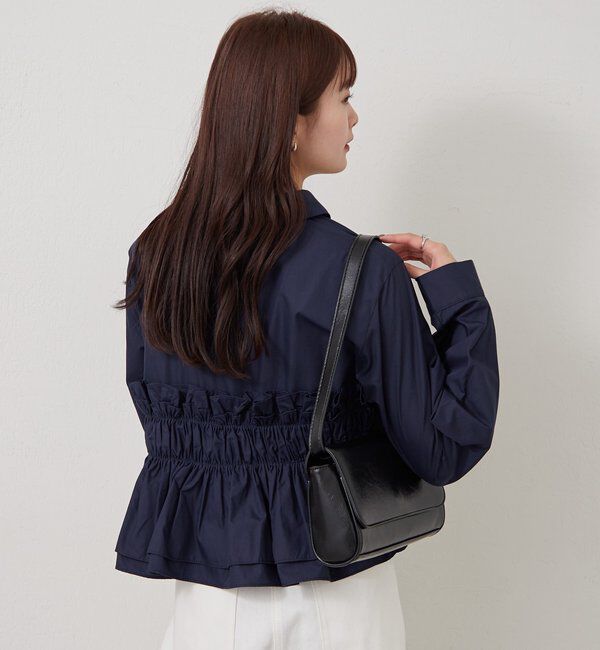  「シャーリングティアード ブラウス」|シャツ・ブラウス|