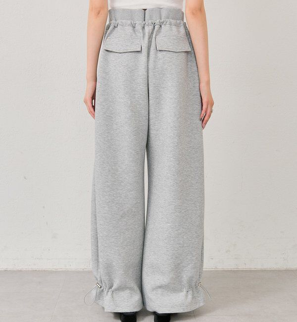  「裾ドロストスウェットパンツ」|チノ|