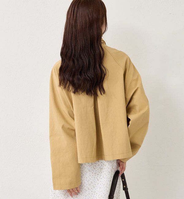  「スタンドカラーショートトレンチ」|トレンチコート|