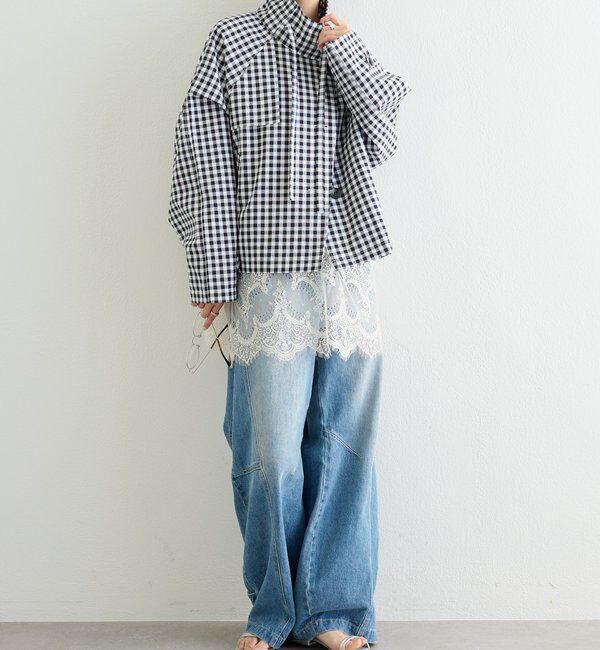  「スタンドカラーショートトレンチ」|トレンチコート|