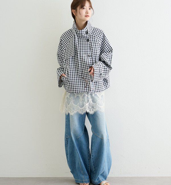  「スタンドカラーショートトレンチ」|トレンチコート|