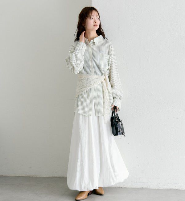  「ボタンレイヤードBIGシャツ」|シャツ・ブラウス|