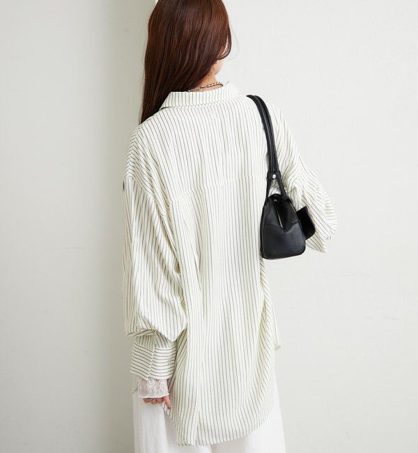  「ボタンレイヤードBIGシャツ」|シャツ・ブラウス|
