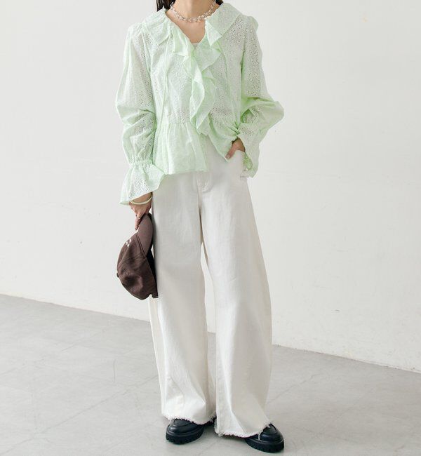  「クラッシュカーブパンツ」|デニム|