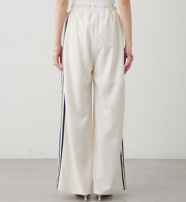  「ロゴ刺繍イージーパンツ」|チノ|