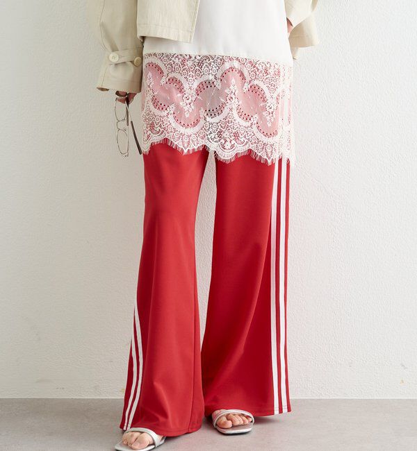  「ロゴ刺繍イージーパンツ」|チノ|