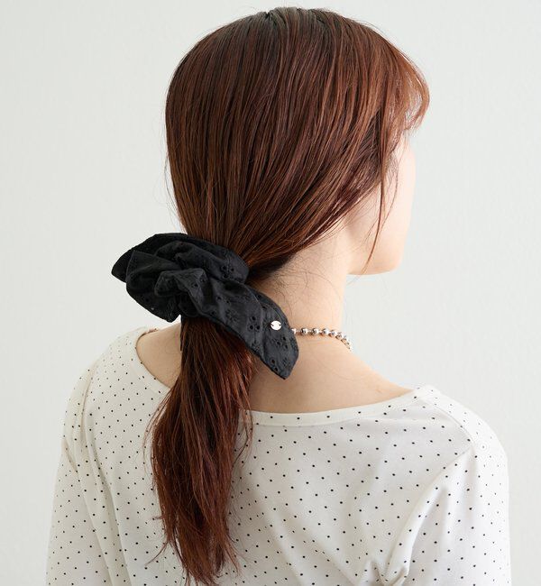  「チャーム付きフラワーシュシュ」|その他|