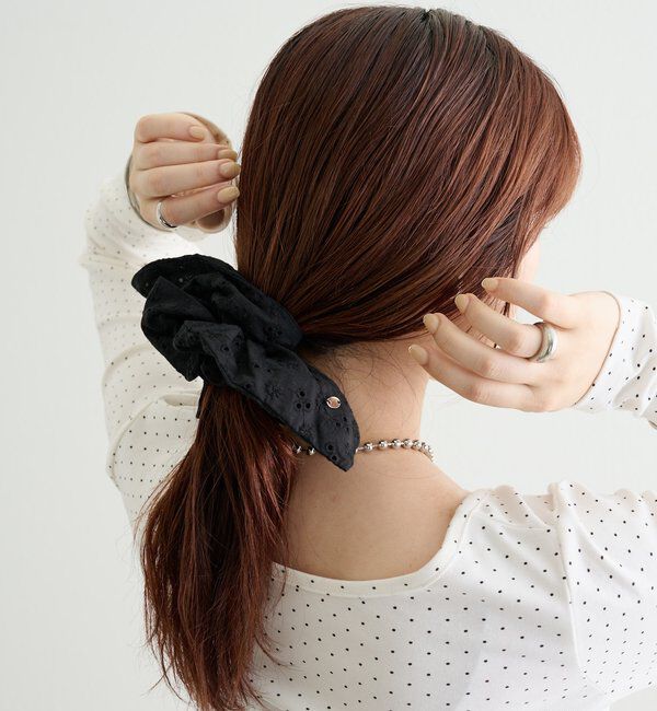  「チャーム付きフラワーシュシュ」|その他|