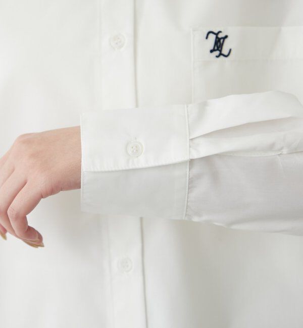  「ロゴ刺繍シャツ」|シャツ・ブラウス|