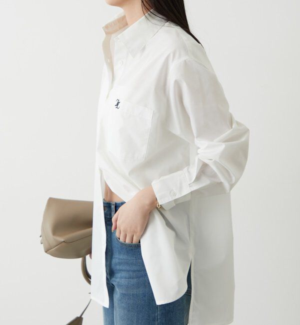  「ロゴ刺繍シャツ」|シャツ・ブラウス|