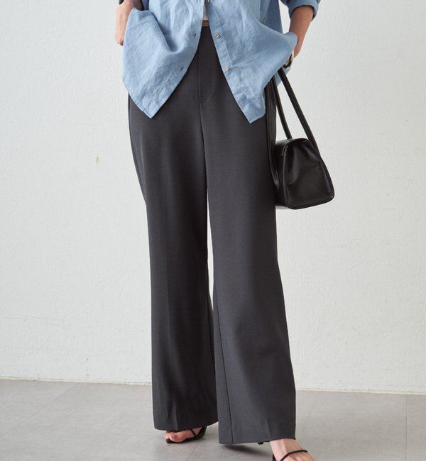  「イージーフレアパンツ」|チノ|グレー