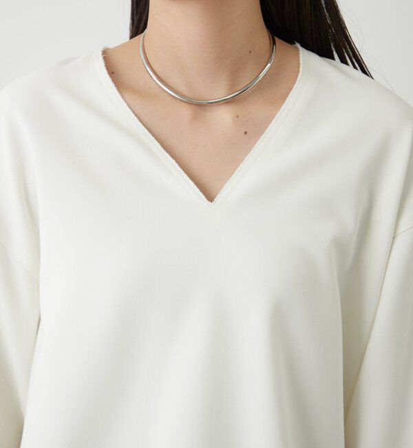  「ダブルクロスVブラウス」|シャツ・ブラウス|