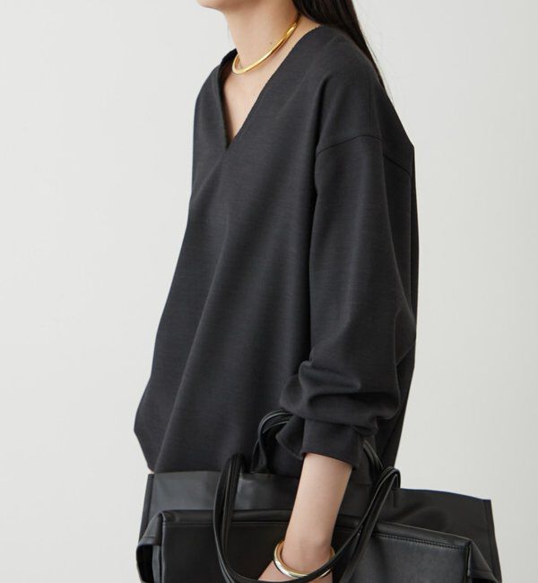  「ダブルクロスVブラウス」|シャツ・ブラウス|