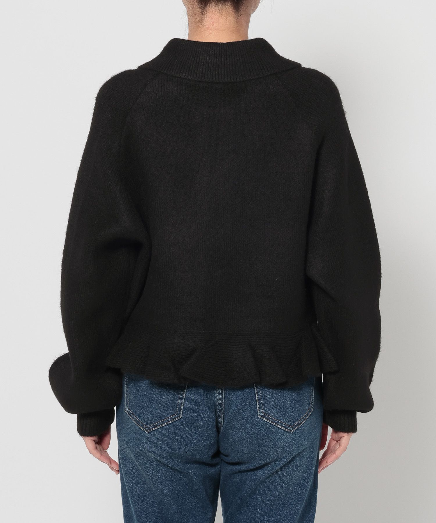 LOWRYS FARM「エリニットフリルブルゾン」|その他|