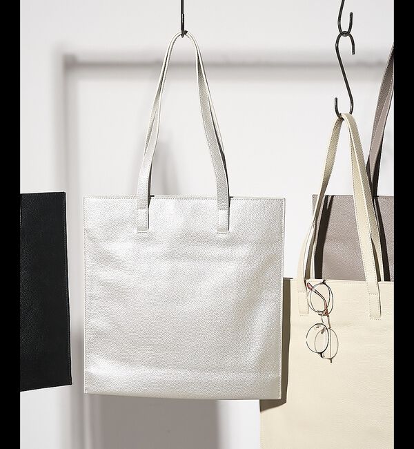 collex「シュリンクレザートートバッグ」|トートバッグ|シルバー