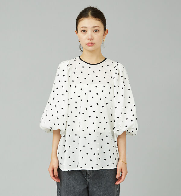Rouge vif「ハートフロッキーブラウス」|シャツ・ブラウス|