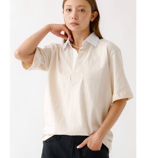 Rouge vif「【BARBARIAN/バーバリアン】JCSS S/S VSE/ライトウェイト/半」|シャツ・ブラウス|オフホワイト