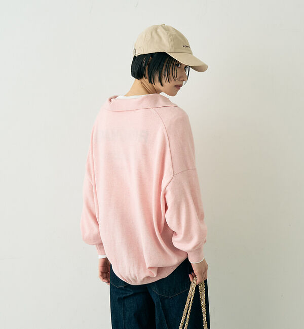 Rouge vif「カシミヤ混ウール襟付きスキッパーニット」|ニット・セーター|