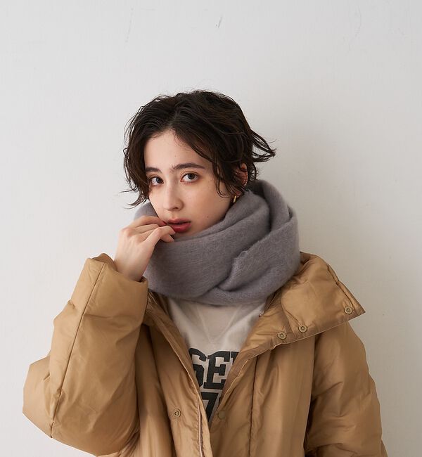 Rouge vif「【一部店舗限定】ボリュームフリンジマフラー/ストール」|マフラー|