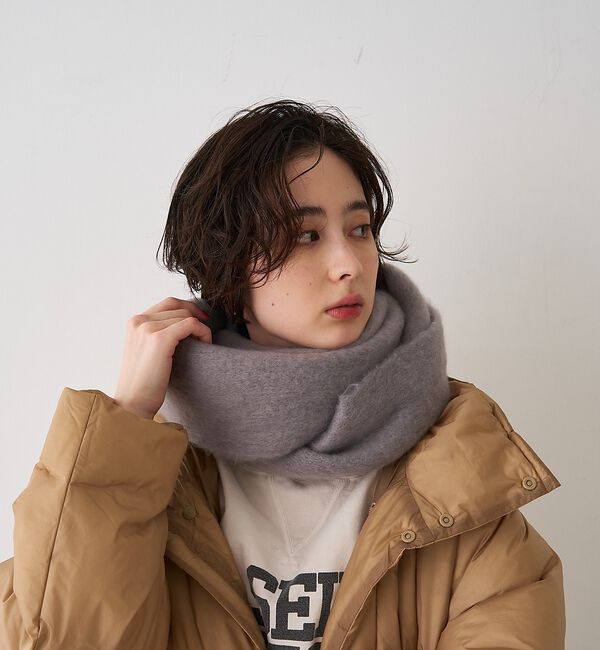 Rouge vif「【一部店舗限定】ボリュームフリンジマフラー/ストール」|マフラー|