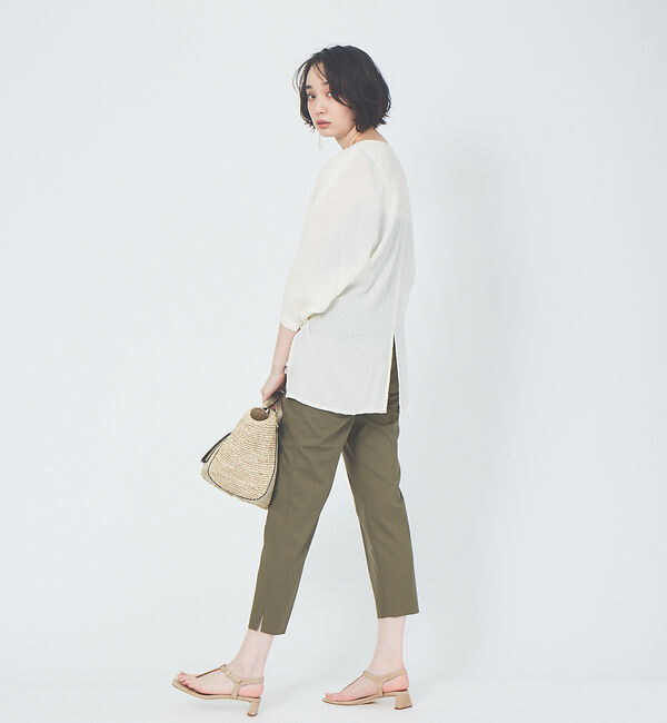 qualite「【WEB限定】ドビーカシュクールブラウス」|シャツ・ブラウス|