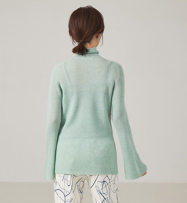 qualite「シアーモヘアリブタートルニット」|ニット・セーター|