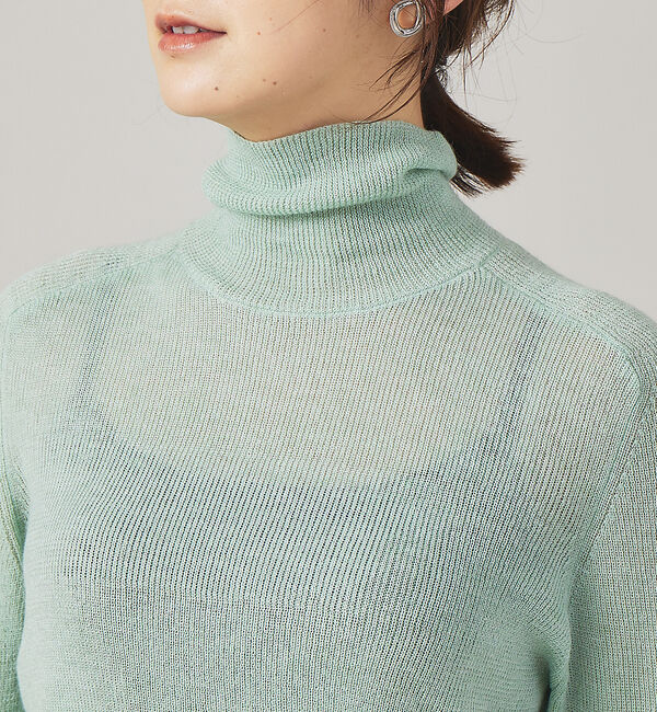 qualite「シアーモヘアリブタートルニット」|ニット・セーター|