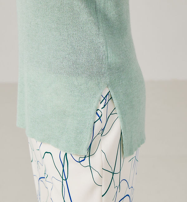 qualite「シアーモヘアリブタートルニット」|ニット・セーター|