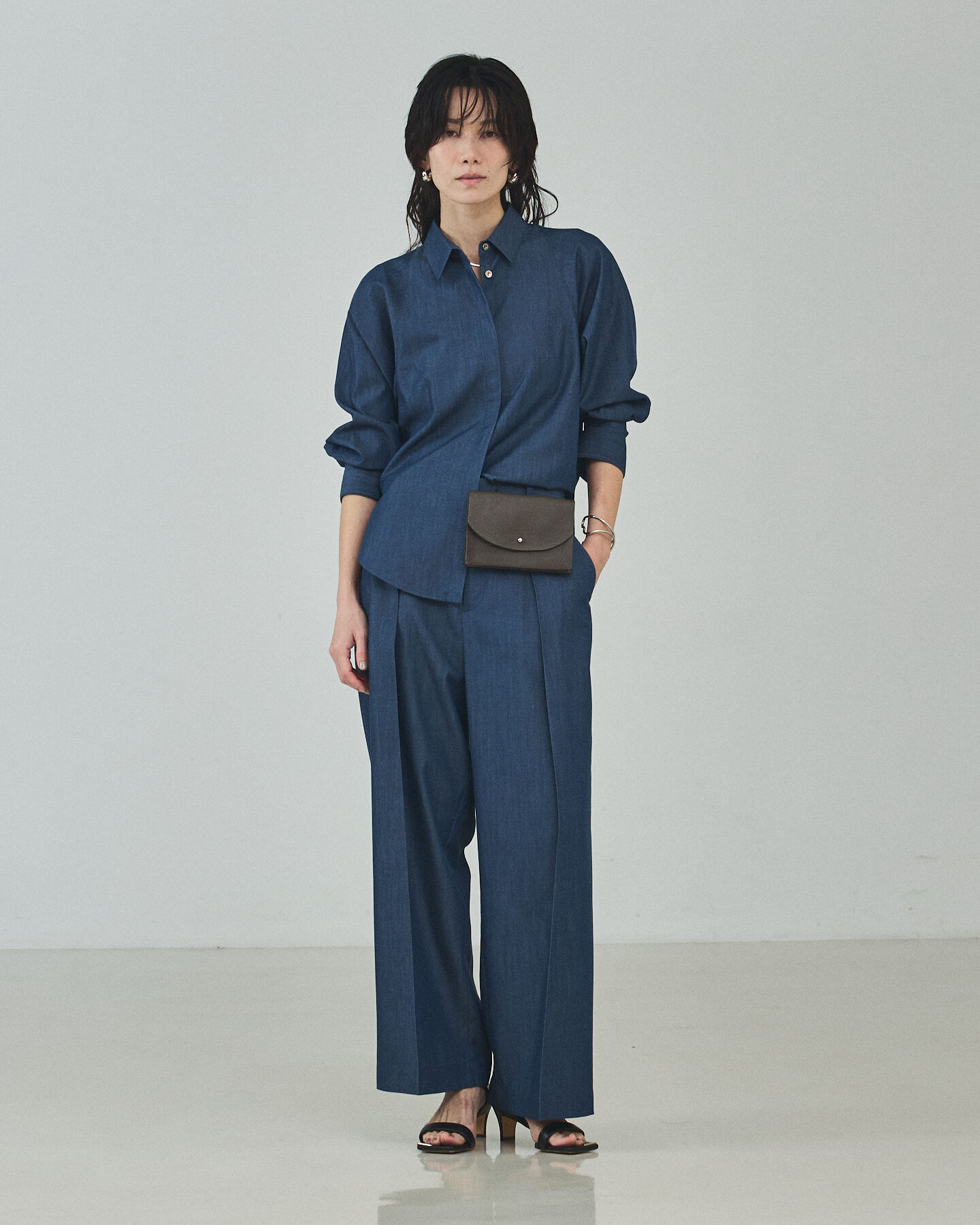 qualite「【セットアップ対応】テンセルハイツイストワイドパンツ」|その他|