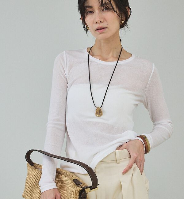 qualite「シアーテレコロングスリーブT」|Tシャツ・カットソー|