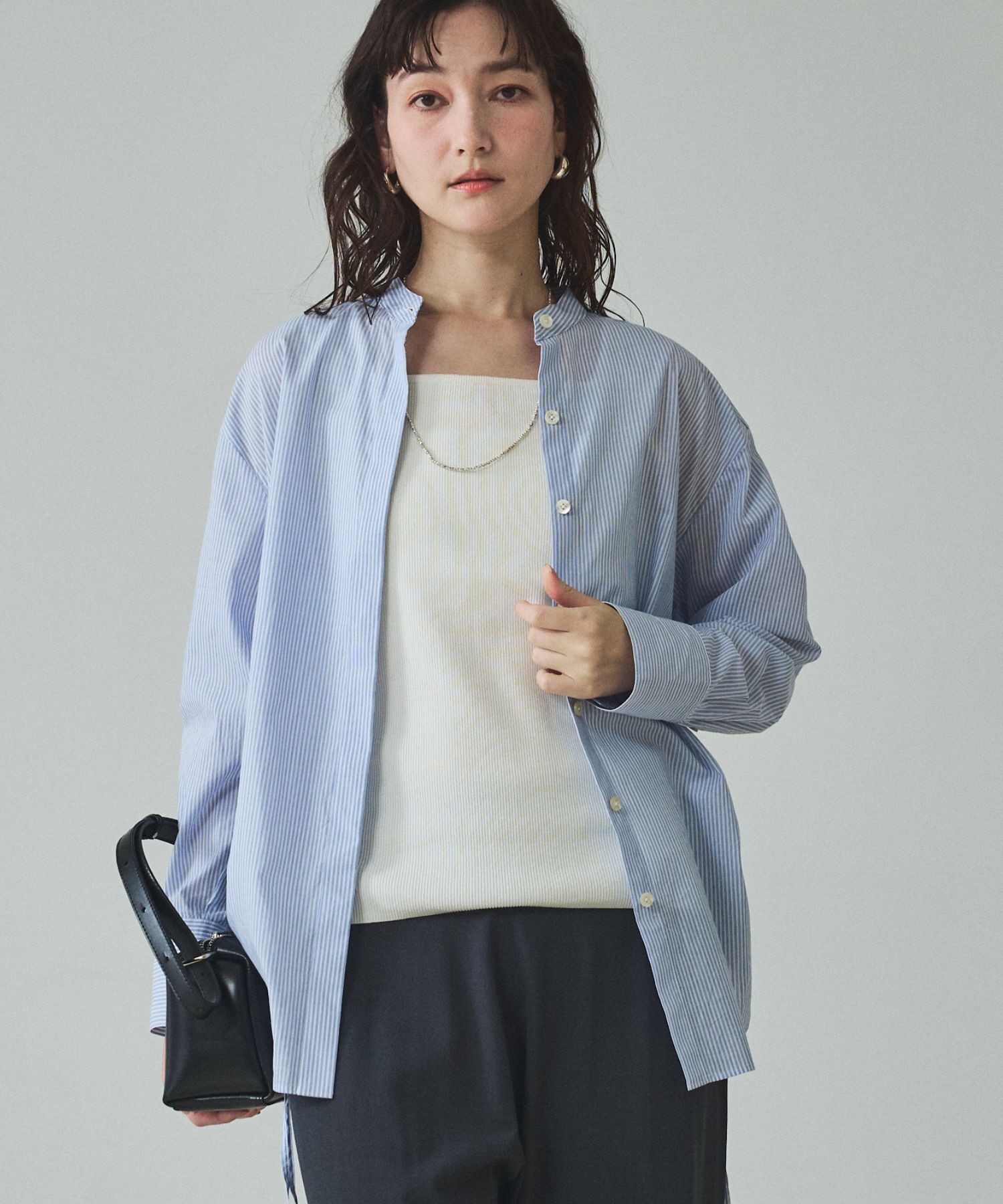 qualite「ウエストドロストシャツ」|シャツ・ブラウス|