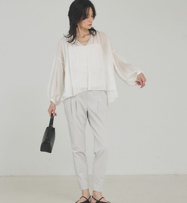 qualite「【大人気パンツが今年も登場！新色追加】2WAYストレッチタックパンツ」|その他|