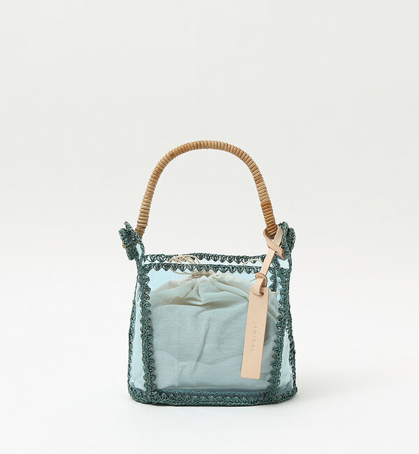 AU BANNISTER「●JAMIRAY コードパッチ クリアハンドバッグ」|ハンドバッグ|ブルー